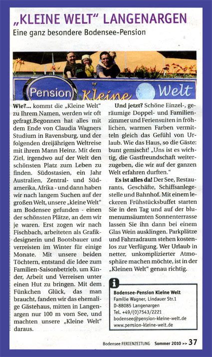 Pension Bodensee Kleine Welt